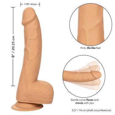 Dildo Realistico in Silicone da 8 Pollici con Base a Ventosa
